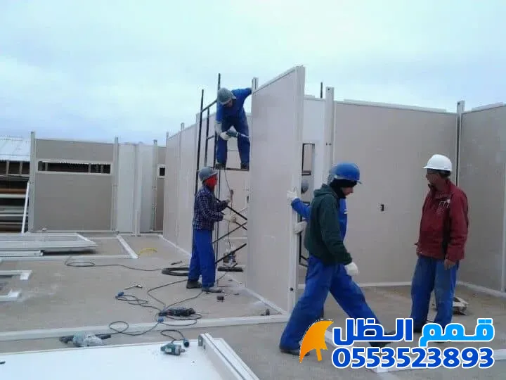 تركيب ساندوتش بانل للملاحق والغرف في حي الملقا:بأسعار مناسبة