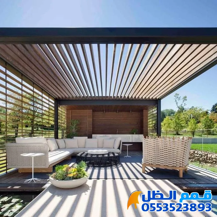 حداد تركيب مظلات وجلسات خارجية|تصميمات مودرن 2026 بخصومات 