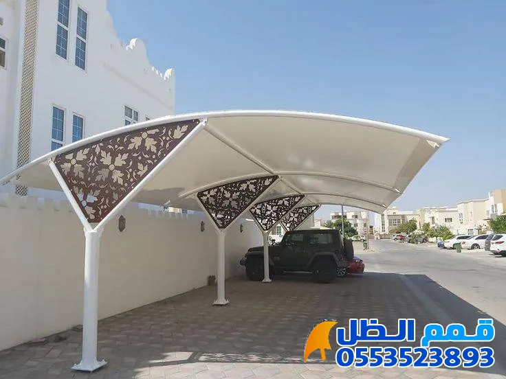 تركيب مظلات مواقف سيارات بالرياض حي الصحافة 